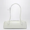 Alaïa Le Teckel Medium Shoulder Bag In Goatskin In White