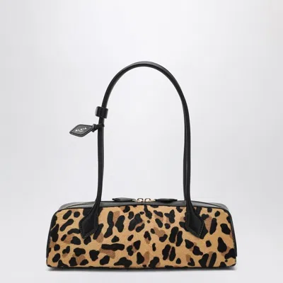 Alaïa Alaia  Le Teckel Medium Bag In Leopard-print Pony Hair