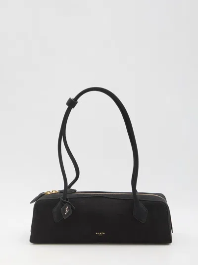 ALAÏA LE TECKEL MEDIUM BAG IN NUBUCK