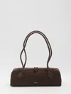 Alaïa Alaia Women Teckel Medium Suede Shoulder Bag In Brown