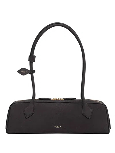 ALAÏA LE TECKEL MEDIUM BAG IN NUBUCK