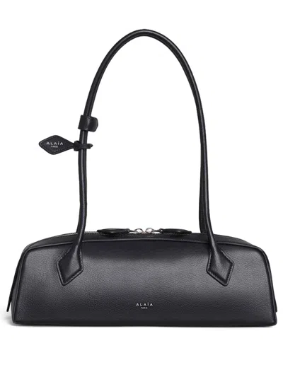 ALAÏA LE TECKEL MEDIUM BAG IN SHINY GOATSKIN
