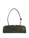 Alaïa Alaia Le Teckel Medium Bag In Shiny Leather In Green