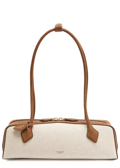 Alaïa Le Teckel Medium Canvas Shoulder Bag