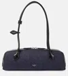 Alaïa Le Teckel Medium Bag In Denim And Leather In Blue