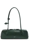 Alaïa Le Teckel Medium Grained Leather Shoulder Bag In Green