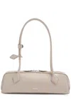 Alaïa Le Teckel Medium Grained Leather Shoulder Bag In Taupe