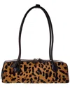 Alaïa Alaia Le Teckel Medium Haircalf & Leather Shoulder Bag In Brown