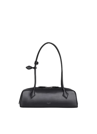 Alaïa Le Teckel Medium Handbag In Black