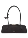 Alaïa Le Teckel Medium Bag In Nubuck Calfskin In Blue