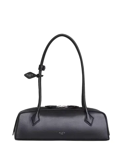 Alaïa Le Teckel Medium In Shiny Leather Bags In Black
