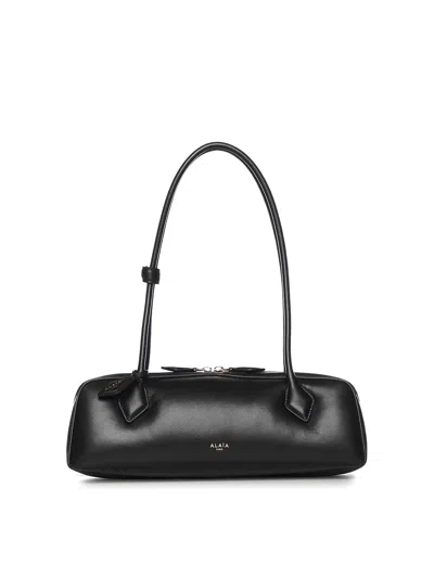 Alaïa Le Teckel Medium Leather Bag In Black