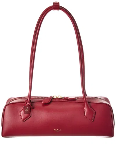 Alaïa Le Teckel Medium Leather Clutch In Pink