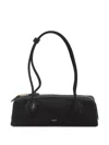 Alaïa Le Teckel Medium Leather Shoulder Bag In Black