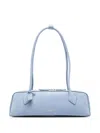 Alaïa Le Teckel Medium Leather Shoulder Bag In Blue