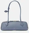 Alaïa Le Teckel Medium Leather Shoulder Bag In Blue