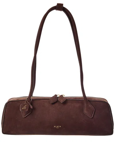 Alaïa Le Teckel Medium Leather Shoulder Bag In Brown