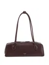 Alaïa Le Teckel Medium Grained Leather Shoulder Bag In Red