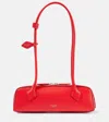 Alaïa Alaia Rouge Vif Le Teckel Small Leather Top-handle Bag In Red