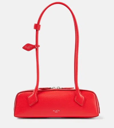 ALAÏA ALAÏA LE TECKEL SMALL LEATHER SHOULDER BAG