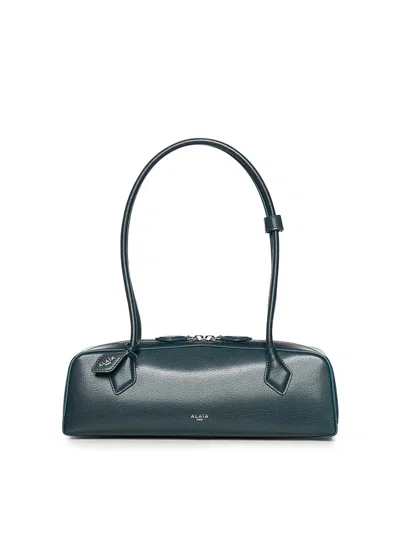 Alaïa Le Teckel Medium Leather Shoulder Bag In Sand