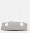 Alaïa Le Teckel Medium Shoulder Bag In Fishnet Leather In White