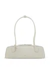 Alaïa Le Teckel Medium Leather Shoulder Bag In White