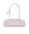 Alaïa Le Teckel Medium Matte Leather Handbag In White