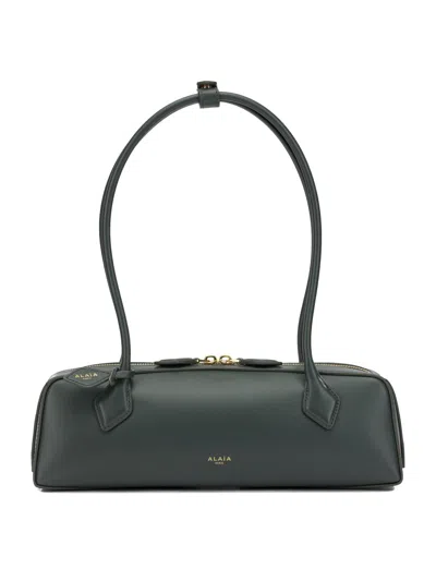 Alaïa "le Teckel" Medium Shoulder Bag In Green
