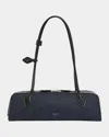 Alaïa Le Teckel Medium Shoulder Bag In Denim In 516 Bleu Denim