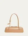 Alaïa Le Teckel Medium Shoulder Bag In Goatskin In Naturel