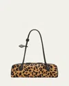 Alaïa Le Teckel Medium Shoulder Bag In Leopard Calf Hair