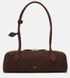 Alaïa Le Teckel Medium Suede Shoulder Bag