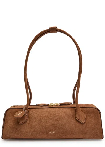 Alaïa Le Teckel Medium Suede Shoulder Bag