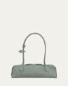 Alaïa Le Teckel Medium Suede Shoulder Bag