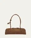Alaïa Le Teckel Medium Suede Shoulder Bag