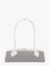 Alaïa Le Teckel Medium Shoulder Bag In Fishnet Leather In White