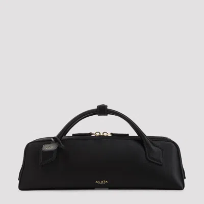 Alaïa Le Teckel Mini Silk Clutch Bag In Black