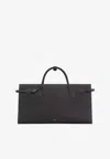 Alaïa Le Teckel Nubuck Leather Tote Bag In Black