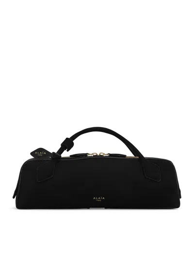 ALAÏA LE TECKEL POUCH IN SUEDE GOAT LEATHER