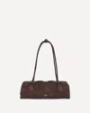 Alaïa Alaia Women Teckel Medium Suede Shoulder Bag