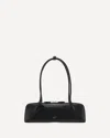 Alaïa Womens Alaia Le Teckel Branded-tag Leather Shoulder Bag In Black