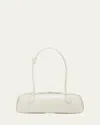 Alaïa Le Teckel Medium Shoulder Bag In Goatskin In Ivoire