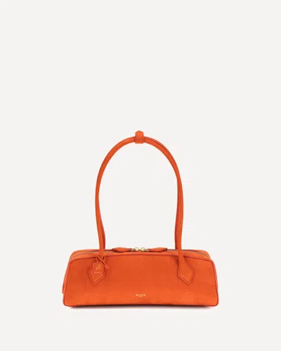 Alaïa Medium Nubuck Shoulder Bag In Multi