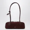 Alaïa Le Teckel Small Bag Dark Bi-material In Red