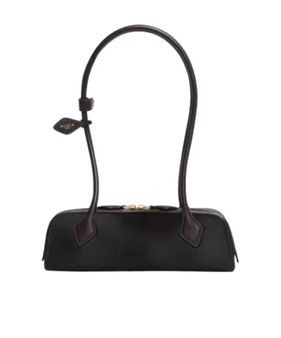 Alaïa Le Teckel Small Bag In Haircalf In Brown
