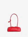 Alaïa Alaia Rouge Vif Le Teckel Small Leather Top-handle Bag In Red