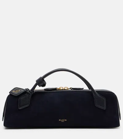 Alaïa Le Teckel Small Calf Hair Clutch In Brown
