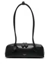 Alaïa Le Teckel Small Leather Shoulder Bag In Black