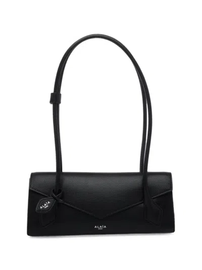 Alaïa Le Teckel Small Leather Shoulder Bag In Black